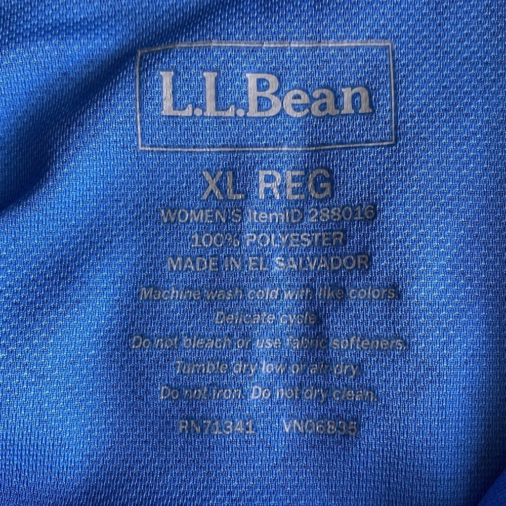 L.L. Bean Running Zip Pullover Size XL - Picture 3 of 4